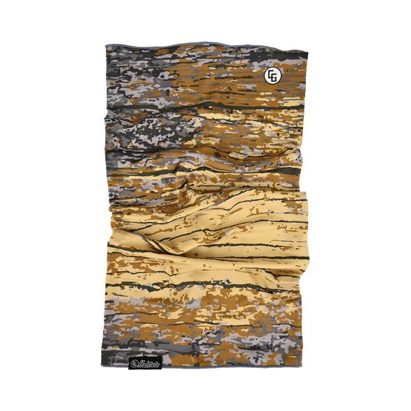 Stretch Neck Gaiter Wood Camo Coyote Brown