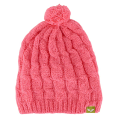 Kushi-riki Kids Fleece Lined Snow Bunny Beanie Pink