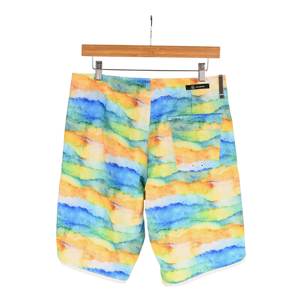  Board Shorts- Water Color Blue  Back