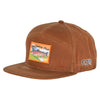 7 Panel Hat Gone Fishing Coyoto Brown
