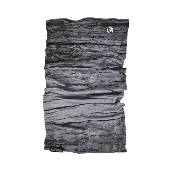 Stretch Neck Gaiter Wood Camo Black