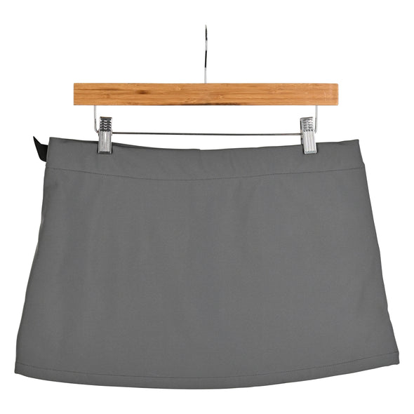 Tech Mini-Skirt  Grey Back